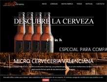 Tablet Screenshot of cervezasantiga.com